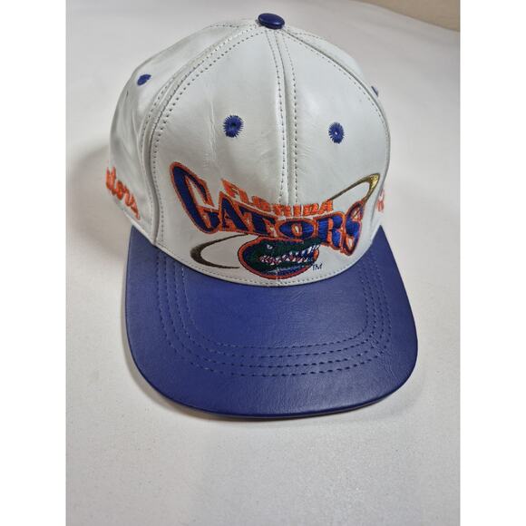 Vintage Florida Gators Hat Cap Modern Leather NCAA Football Made in the USA - Picture 1 of 6